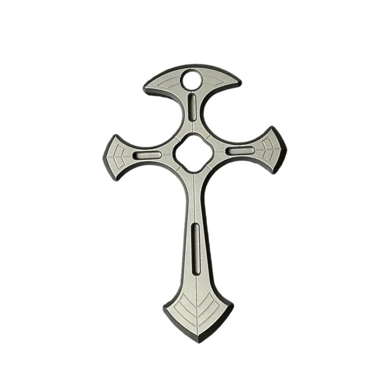 Cross Handheld Self Defense Knuckles Keychain