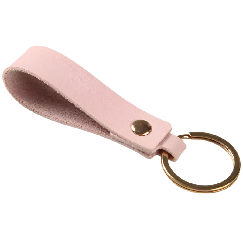 Vintage Vegan Leather Wristlet with Key Ring and Wrist Strap