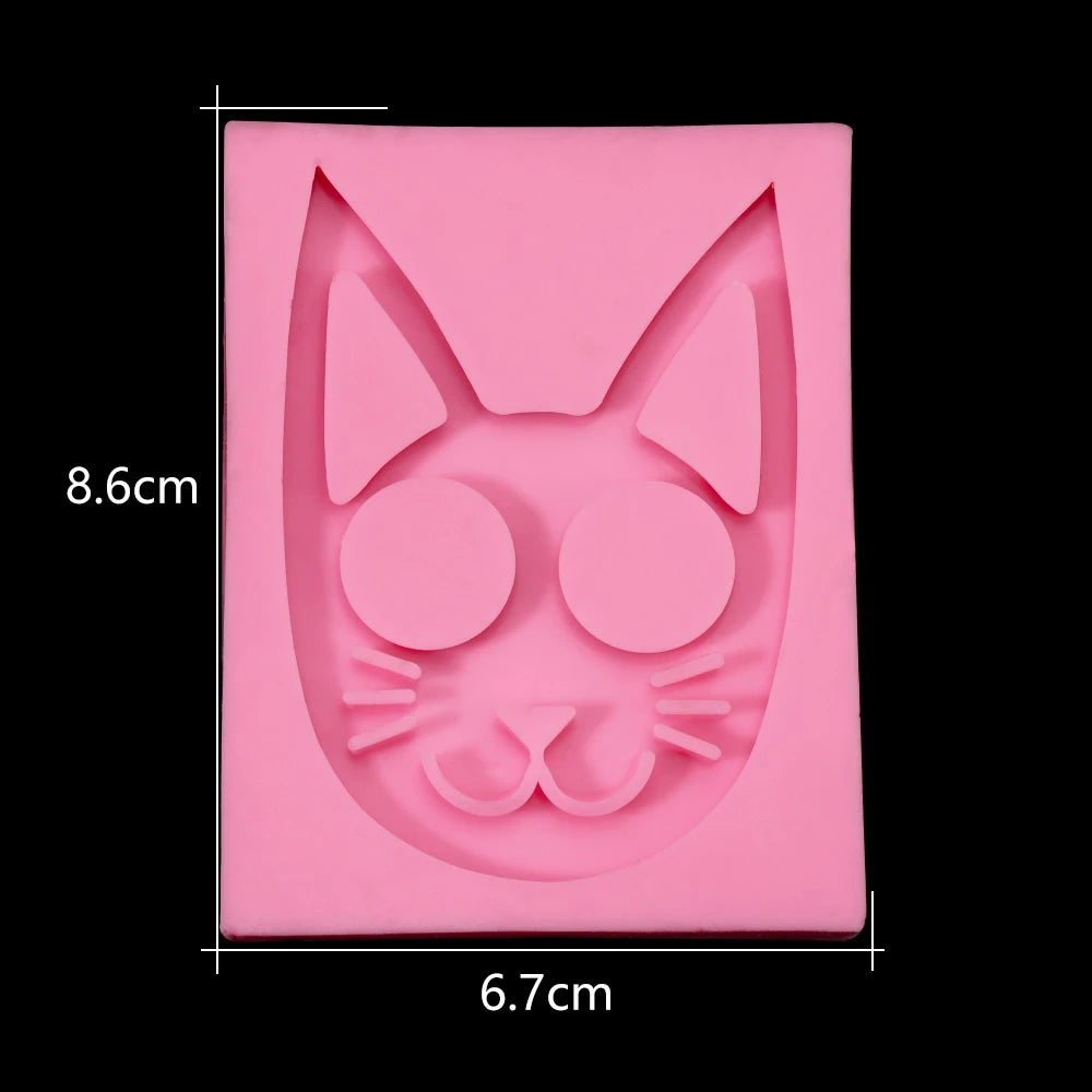 Kitty Cat Ears Self Defense Knuckles Keychain Mold