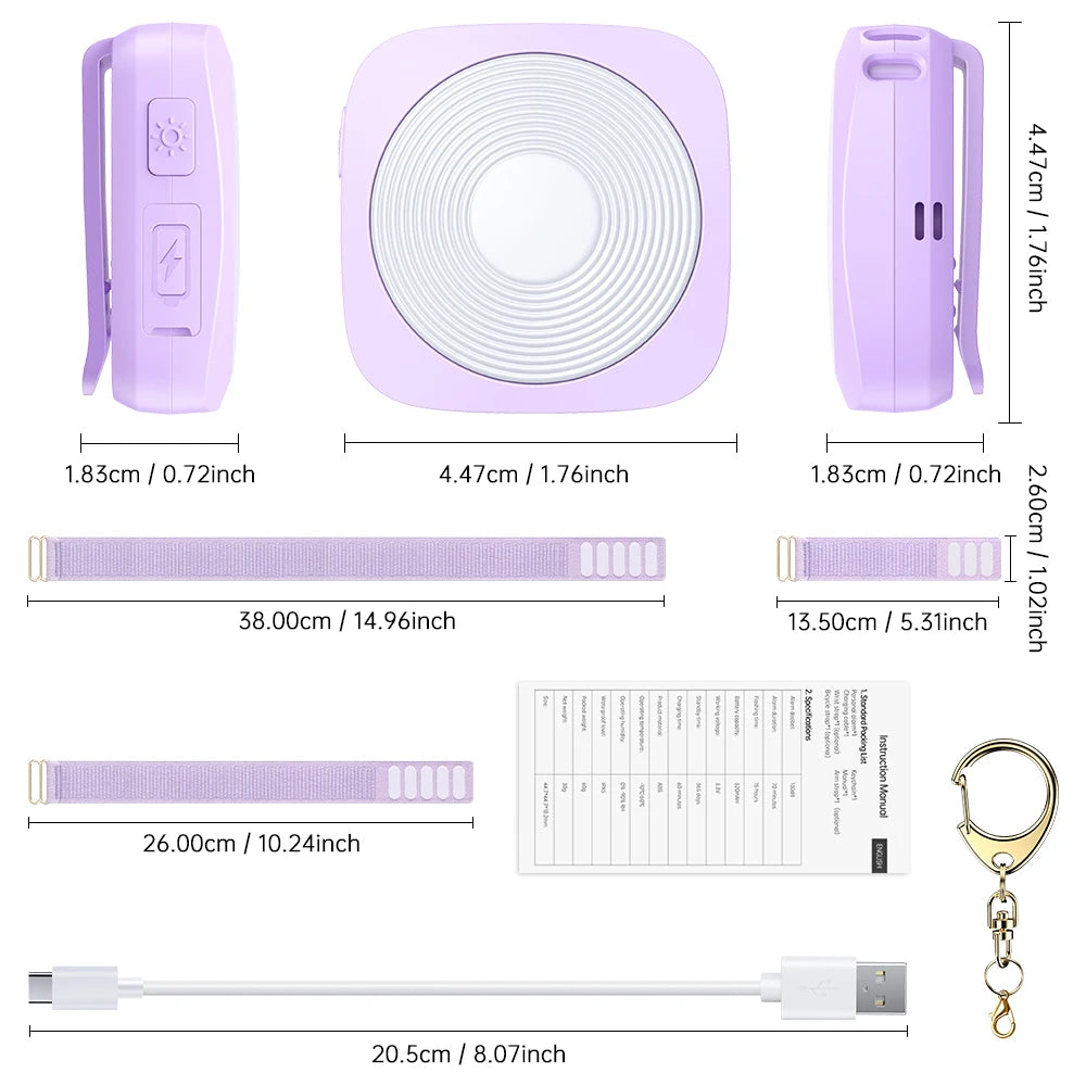 Pod 130-dB Personal Alarm and Multi-Color LED Light Keychain
