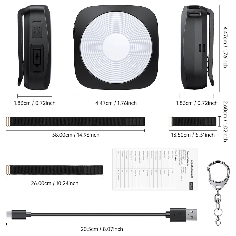 Pod 130-dB Personal Alarm and Multi-Color LED Light Keychain