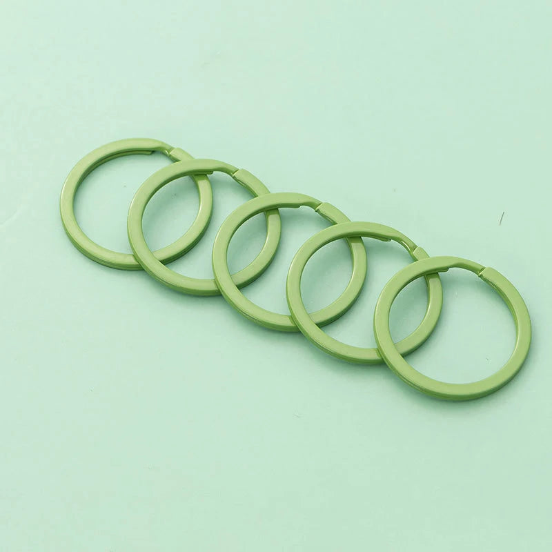 Pastel Color Key Rings (10-Pack)