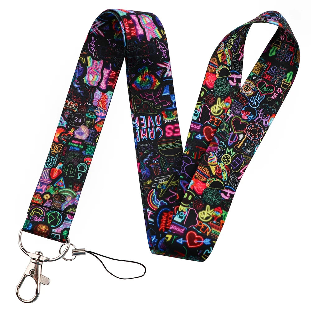 Lanyard Keychain Strap with Lobster Clasp Key Ring Holder