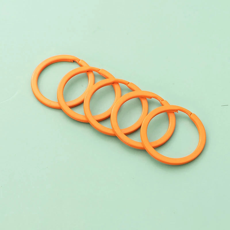 Pastel Color Key Rings (10-Pack)