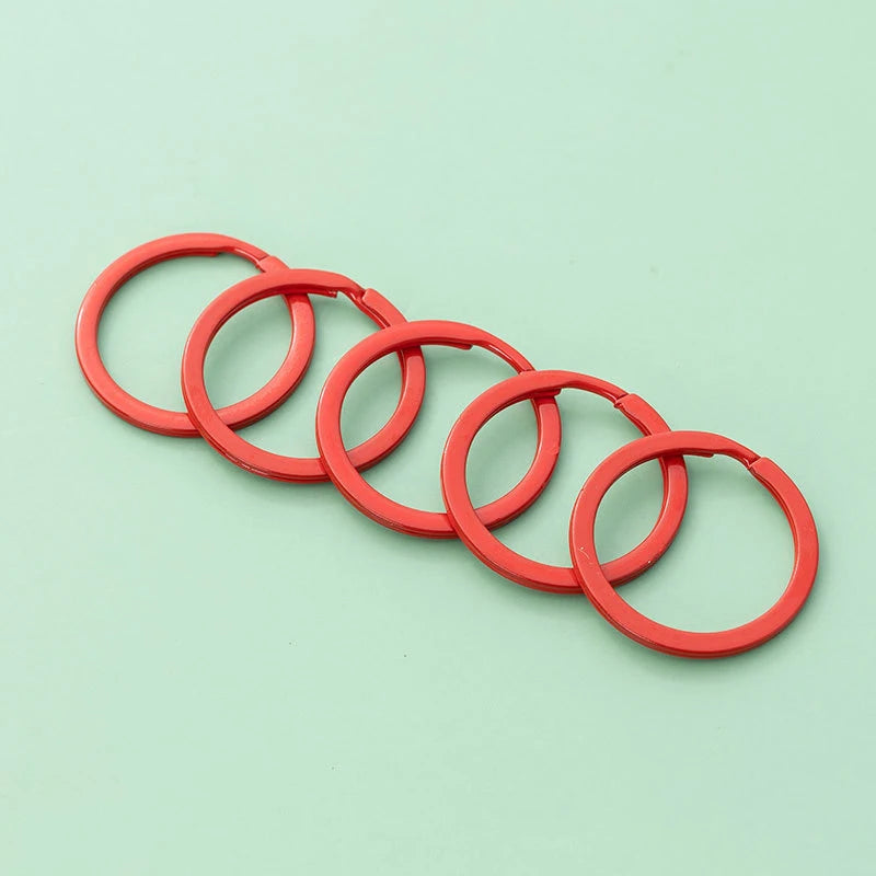 Pastel Color Key Rings (10-Pack)