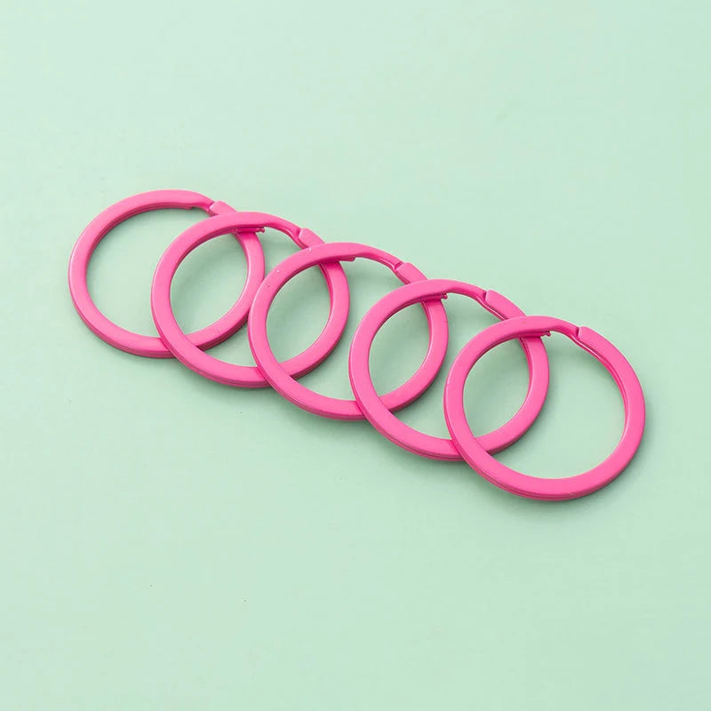 Pastel Color Key Rings (10-Pack)