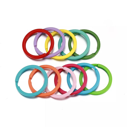 Pastel Color Key Rings (10-Pack)