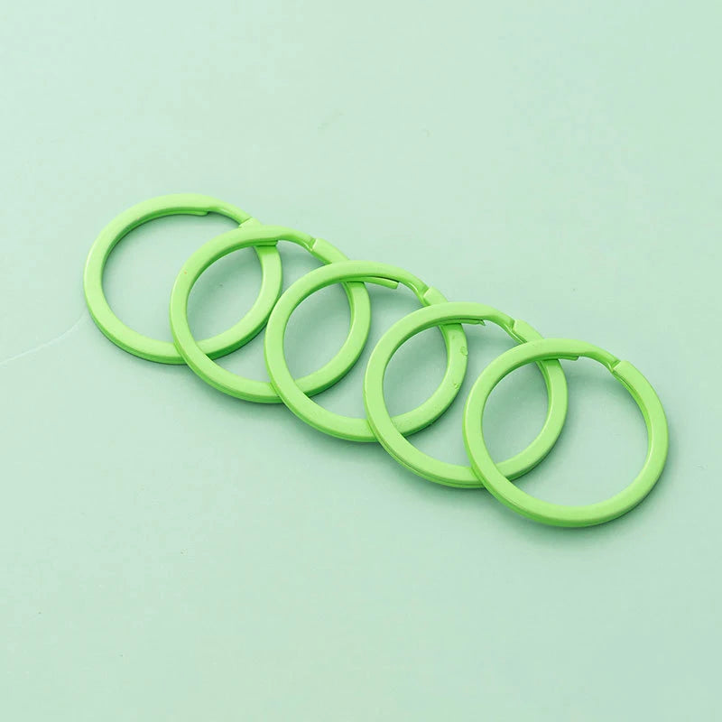 Pastel Color Key Rings (10-Pack)