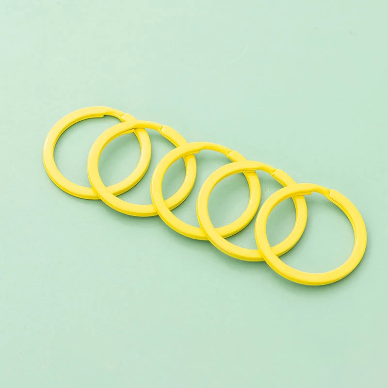 Pastel Color Key Rings (10-Pack)