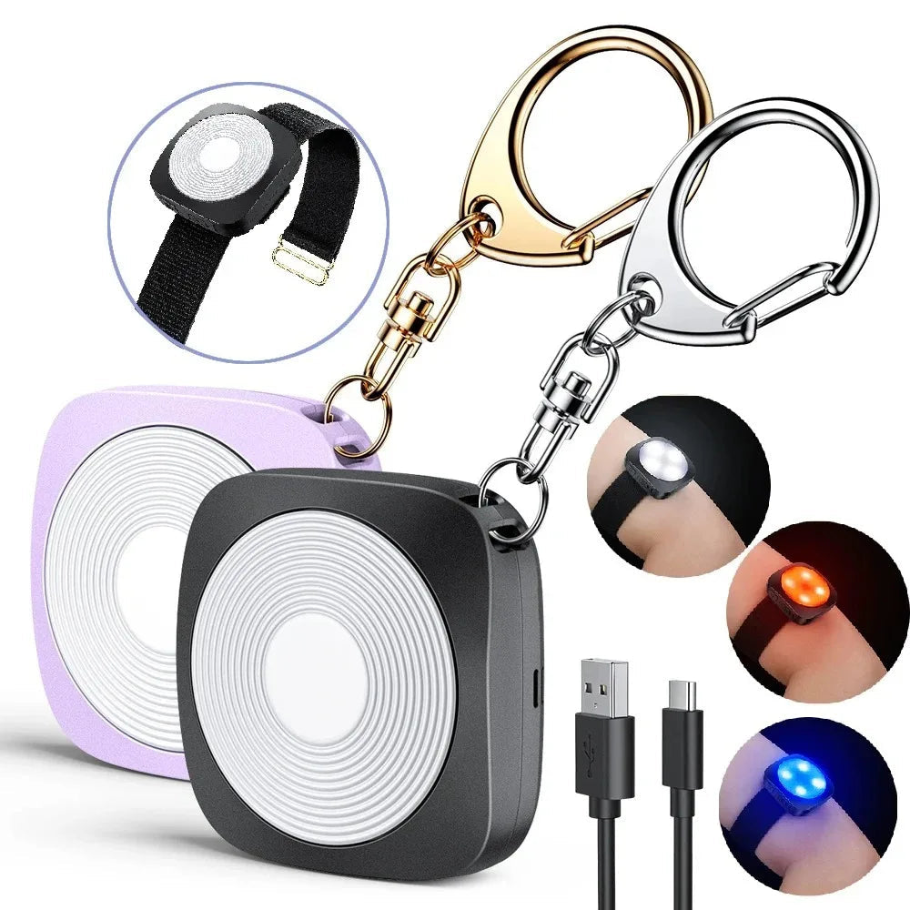 Pod 130-dB Personal Alarm and Multi-Color LED Light Keychain