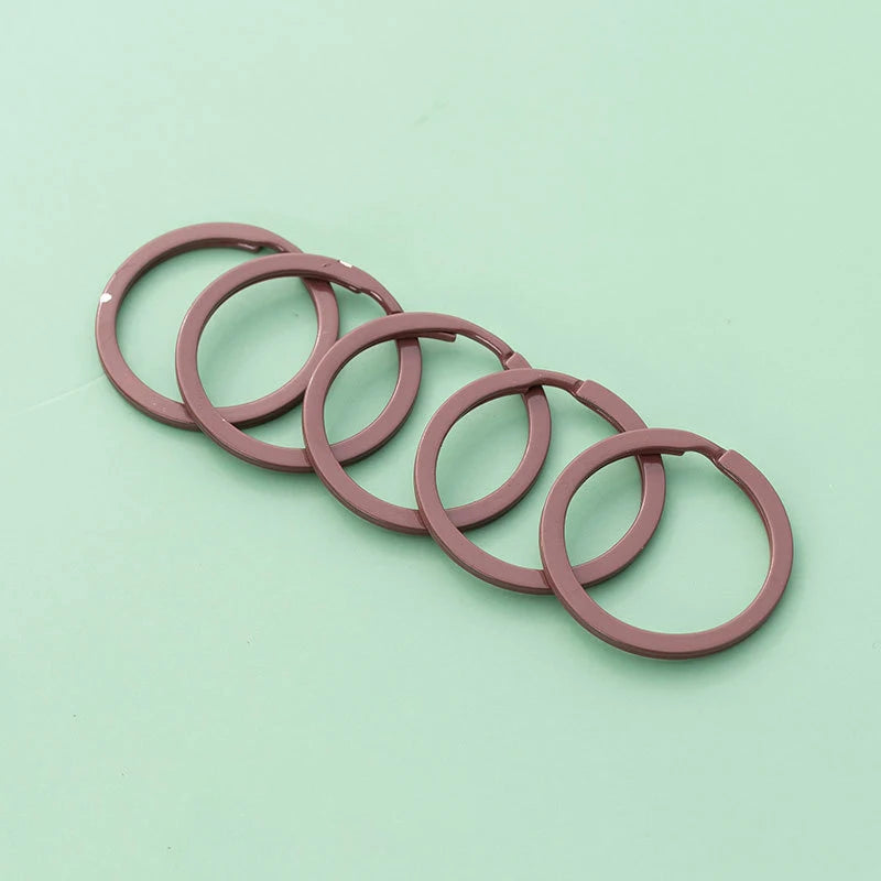 Pastel Color Key Rings (10-Pack)