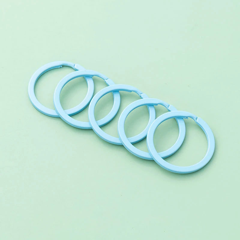Pastel Color Key Rings (10-Pack)