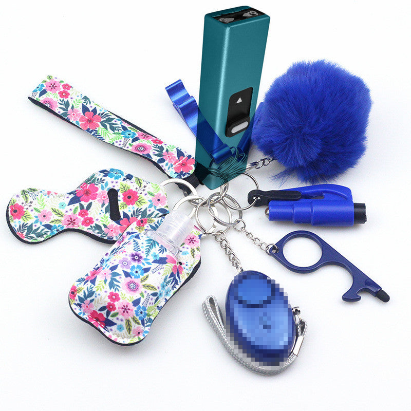 Stun Gun Mini Taser 11-Piece Self Defense Keychain Set