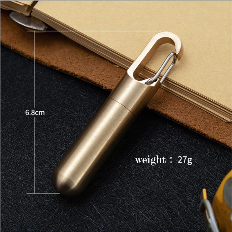 Mini Capsule Knife with Hidden Blade Self Defense Keychain