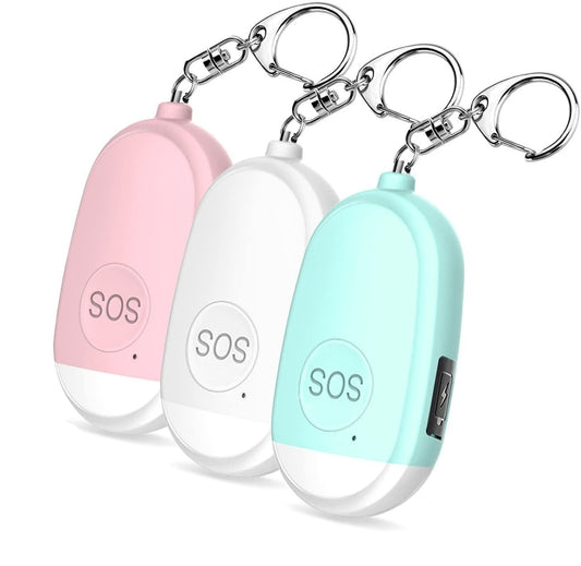 Mini SOS 130-dB Self Defense Keychain Alarm