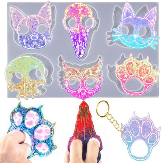 Self Defense Keychain Animal Ear Mold or Template DIY At Home