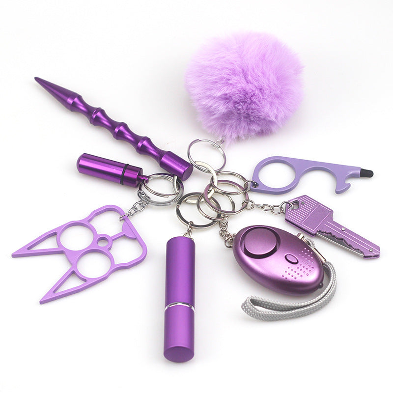 Lavender Full Protection 8-Piece Self Defense Kit