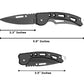 Folding Stainless Steel Pocket Knife with Keychain Ring