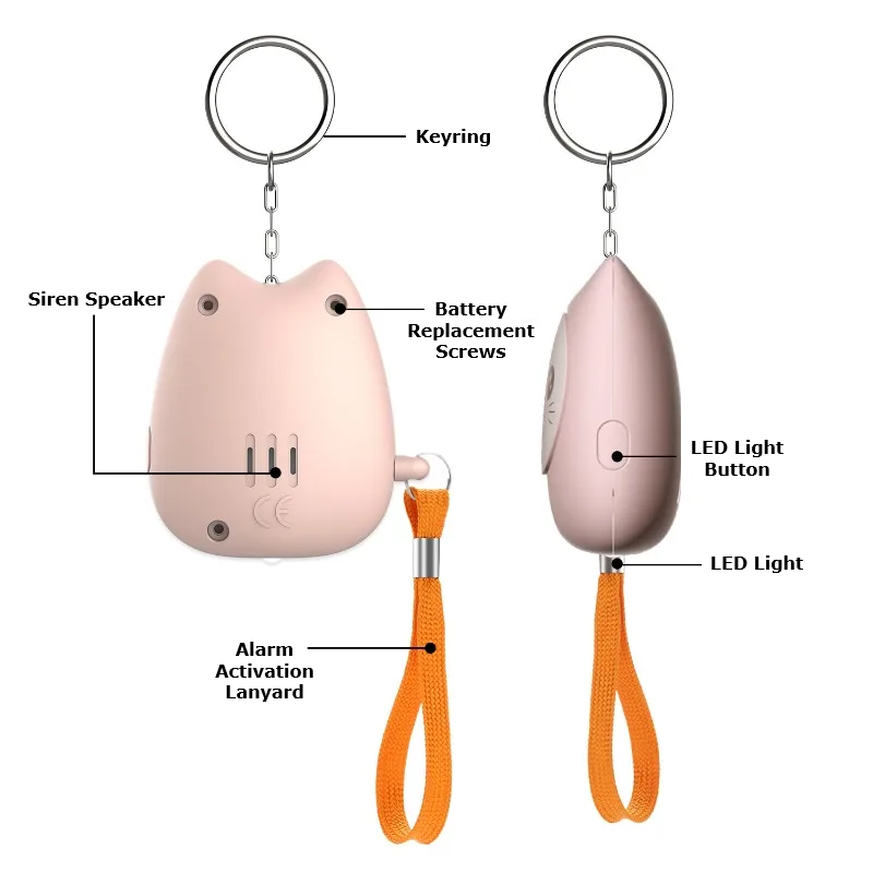 Cat 130-dB Personal Alarm