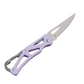 Pastel Mini Stainless Steel Knife with Built-In Carabiner Defense Keychain