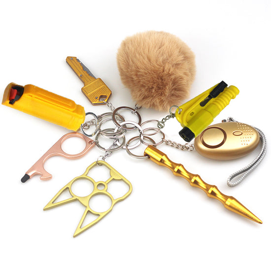 Defense Key Set Full Protection 8-Piece Self Defense Kit – Self Defense Keychain Store