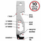 10-in-1 Multi-Tool Emergency Safety Keychain