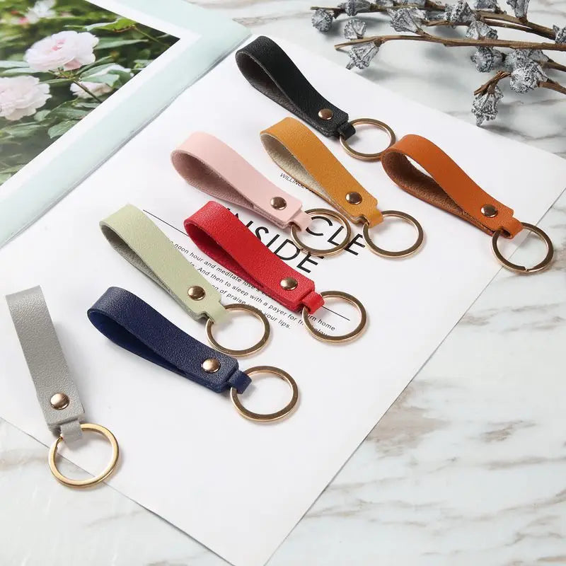 Genuine Leather Wristlet Keychain - 7.9 Inch Hand Strap For Phones, Cameras & Keys