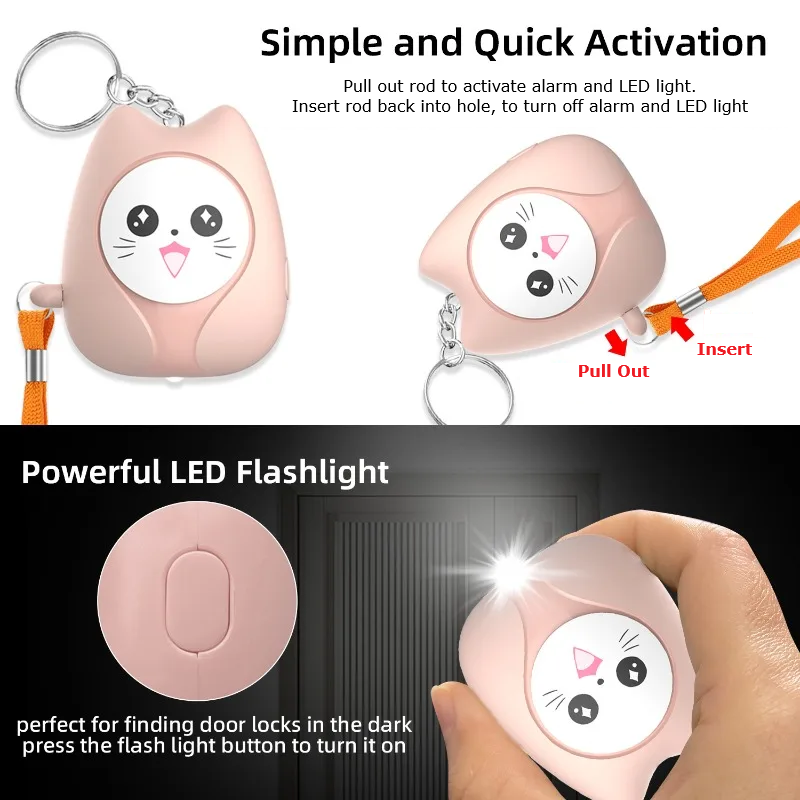 Cat 130-dB Personal Alarm