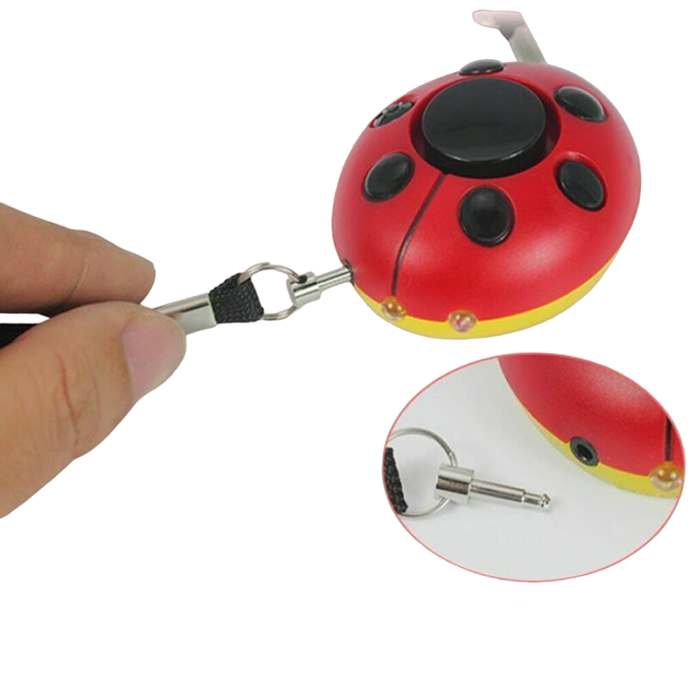 Ladybug 130-dB Personal Alarm Self Defense Keychain