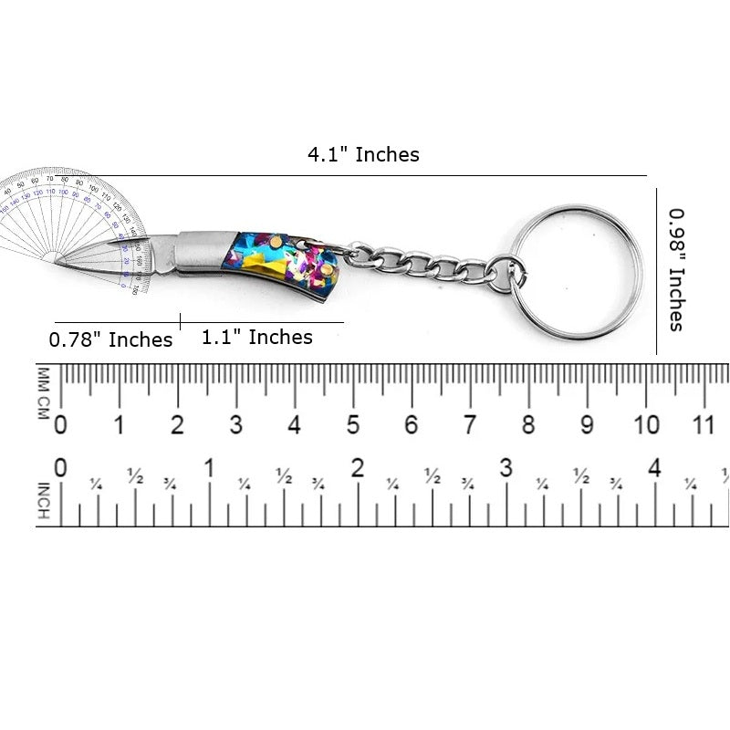 Nano 1.9" Folding Stainless Steel Knife Keychain