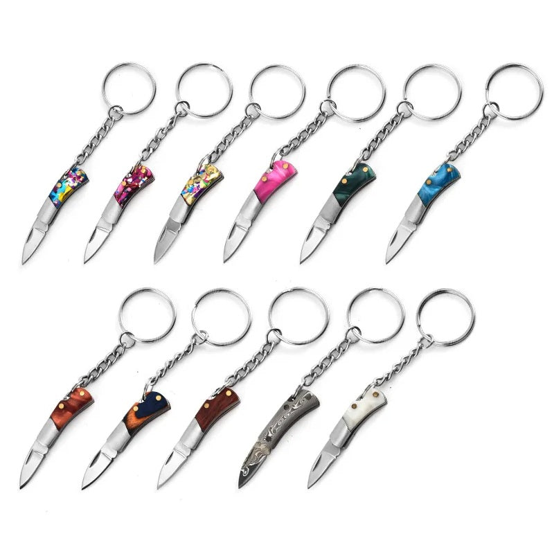 Nano 1.9" Folding Stainless Steel Knife Keychain