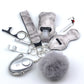 Pepper Spray Blank-Labeled Mace 11-Piece Safety Keychain Set