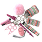 Holiday Edition Defensive Weapons 9-Piece Self Defense Keychain Set