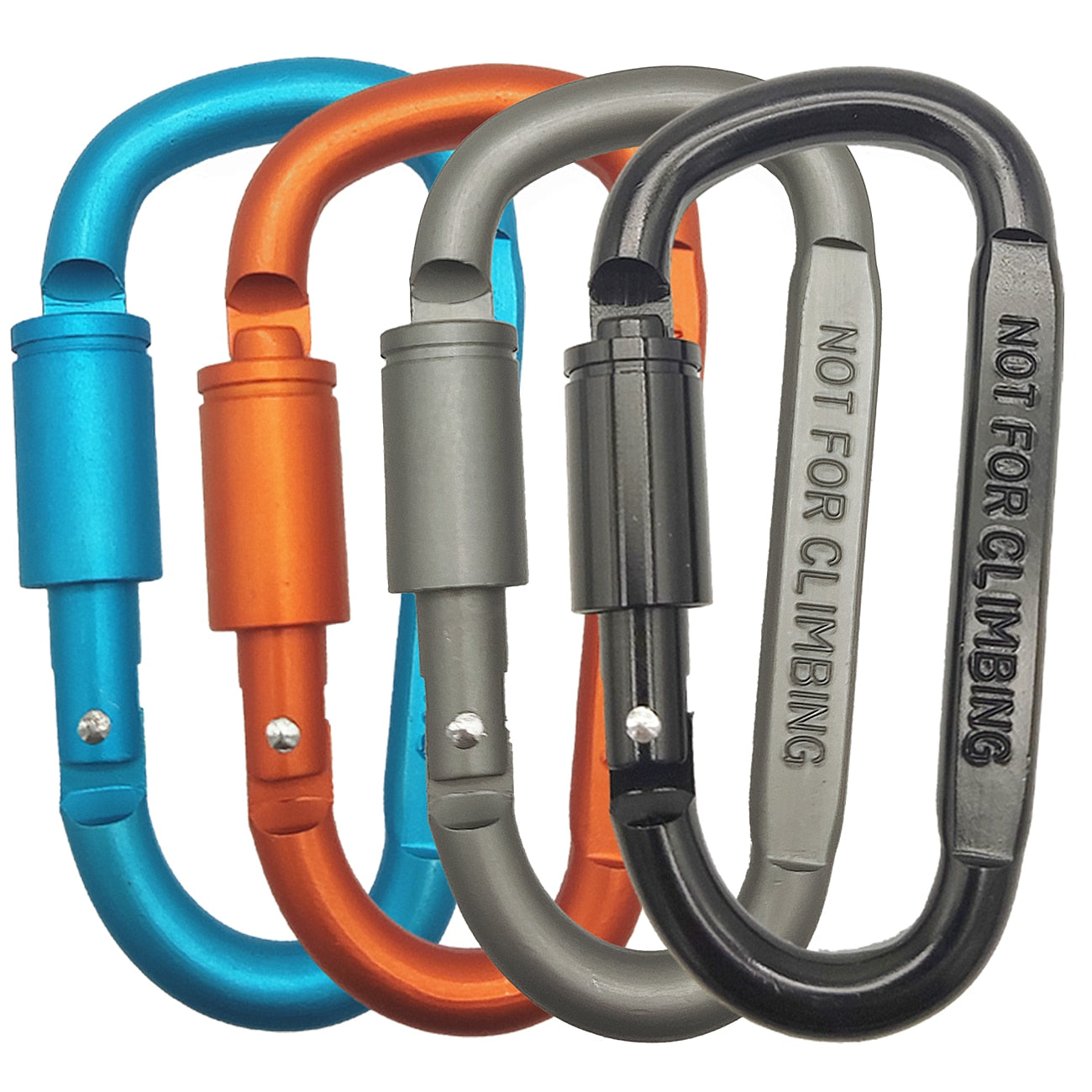 Spring-Loaded Carabiner with Twist-Locking Gate Keychain Holder – Self  Defense Keychain Store