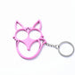Fox Ears Self Defense Knuckles Keychain