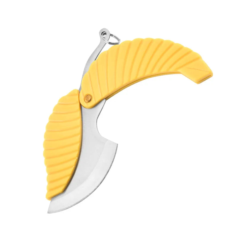 Leaf Knife with Hidden Blade Self Defense Keychain
