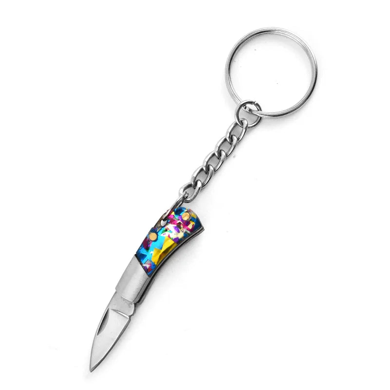 Nano 1.9" Folding Stainless Steel Knife Keychain