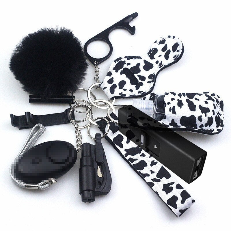 Cow Stun Gun 10-Piece Safety Keychain Set