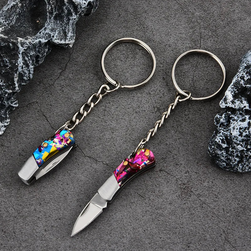 Nano 1.9" Folding Stainless Steel Knife Keychain
