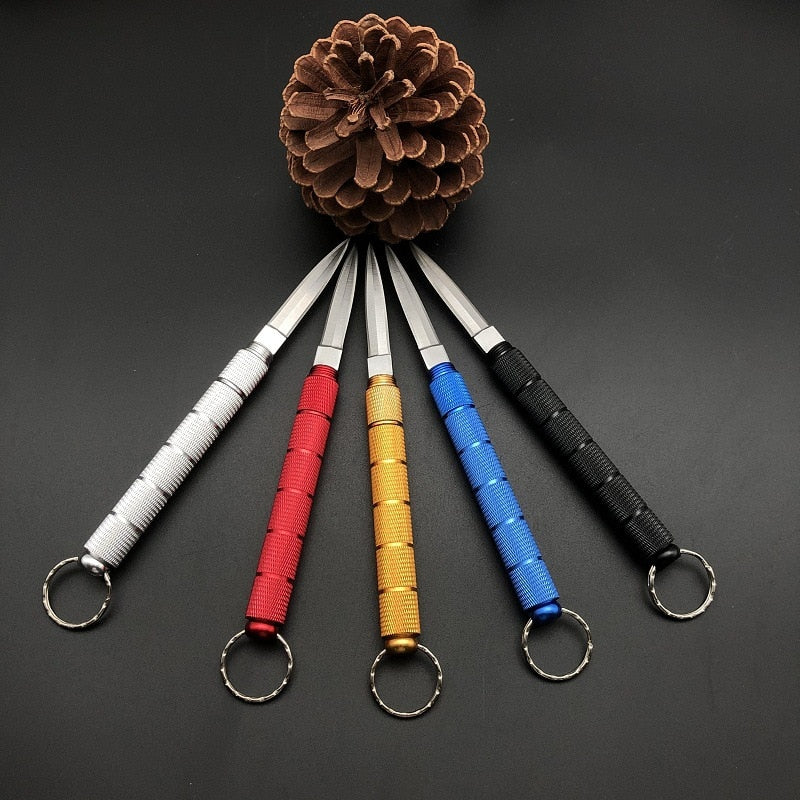 Kubaton with Hidden Knife Self Defense Keychain