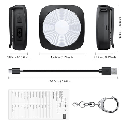 Pod 130-dB Personal Alarm and Multi-Color LED Light Keychain