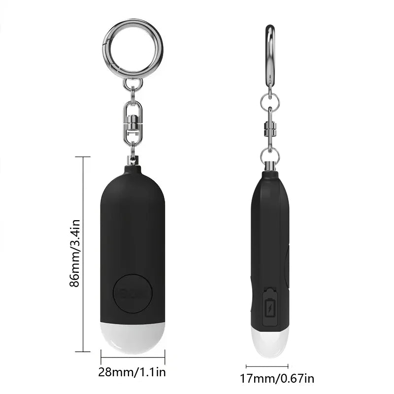 Slim Mini SOS 130-dB Self Defense Keychain Alarm