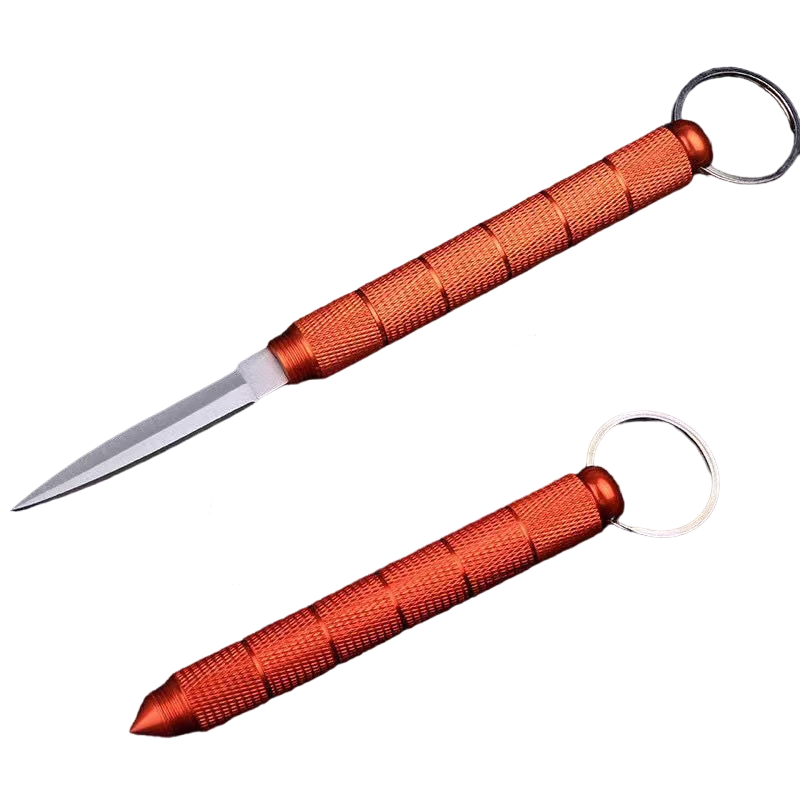 Kubaton with Hidden Knife Self Defense Keychain