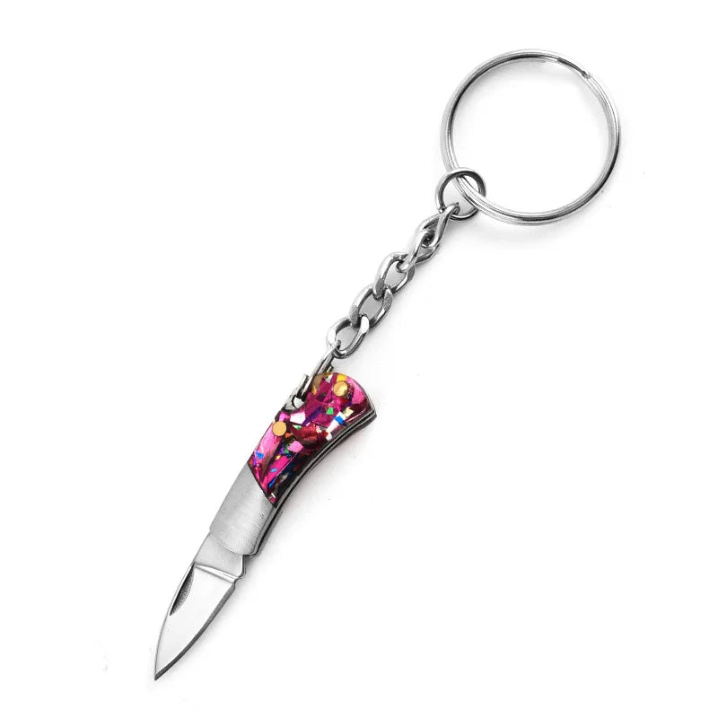 Nano 1.9" Folding Stainless Steel Knife Keychain