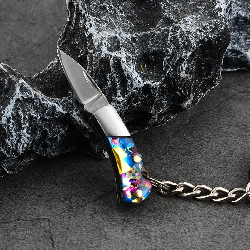 Nano 1.9" Folding Stainless Steel Knife Keychain