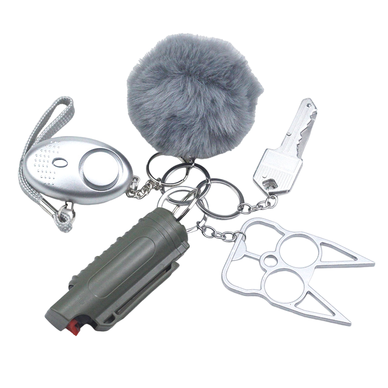Silver Total Protection 5-Piece Self Defense Kit