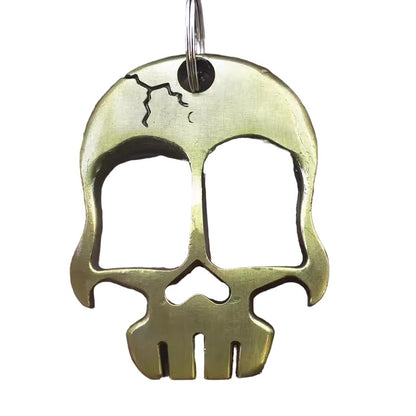 Skull Head Self Defense Knuckles Keychain