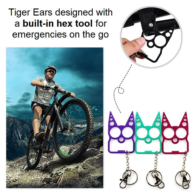 Tiger Ears Self Defense Keychain