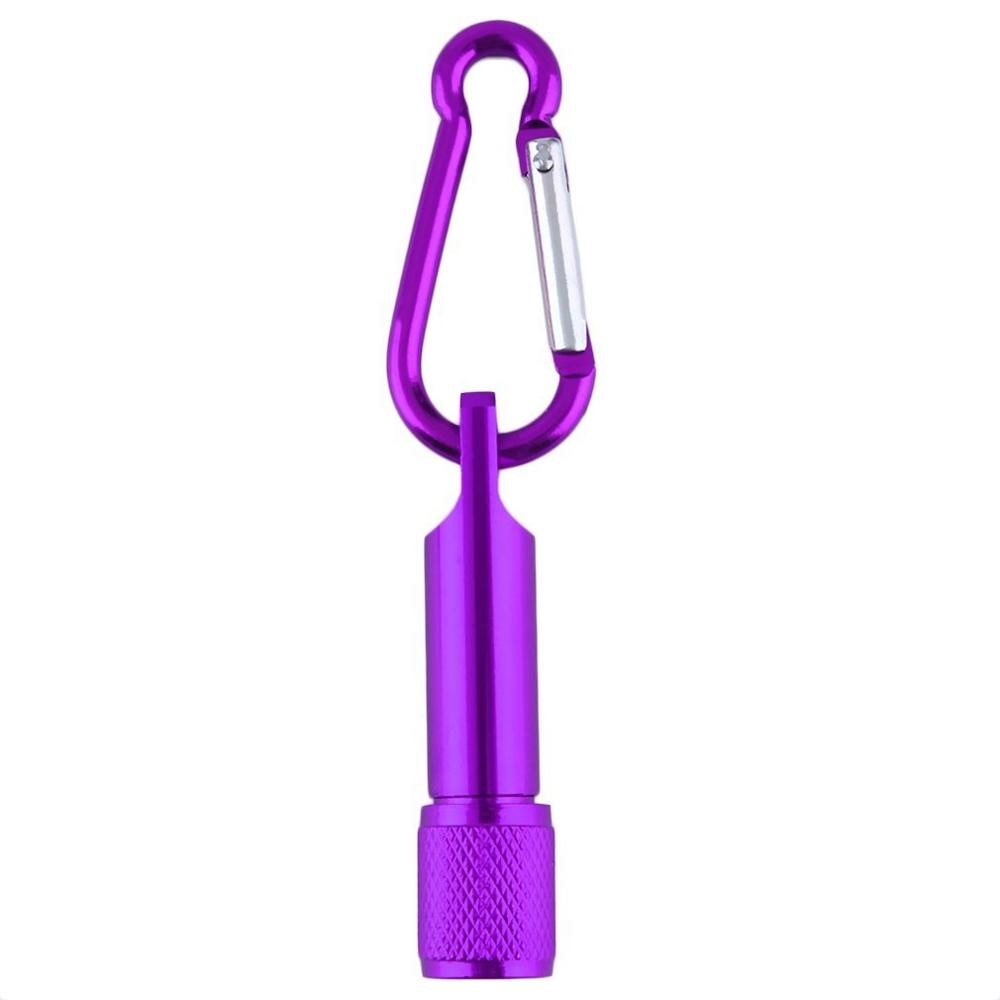 Purple Mini Flashlight Safety Keychain