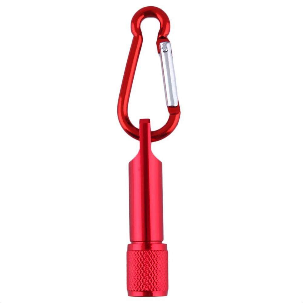 Red Mini Flashlight Protective Keychain
